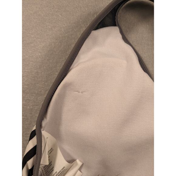 Nike Bikini Top Womens XL Black White Stripe Swim Swoosh Adjustable Tie Closure - Picture 8 of 11